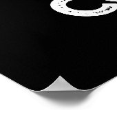 Kostenloser Kaffee Funny Drink Pun Dark BG Poster (Ecke)