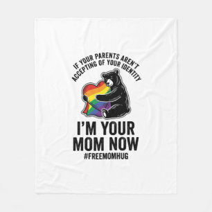 Kostenloser Mama-Hug-Bär-Stolz-Vintage-T-Shirt-Des Fleecedecke