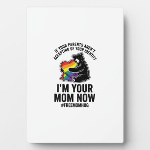 Kostenloser Mama-Hug-Bär-Stolz-Vintage-T-Shirt-Des Fotoplatte