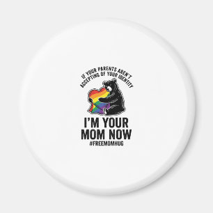 Kostenloser Mama-Hug-Bär-Stolz-Vintage-T-Shirt-Des Magnet