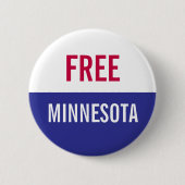 Kostenloser Minnesota-Protest  Button (Vorderseite)