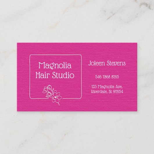 Kostenloser Service für moderne Magenta Magnolia-L Rabattkarte (Vorderseite)