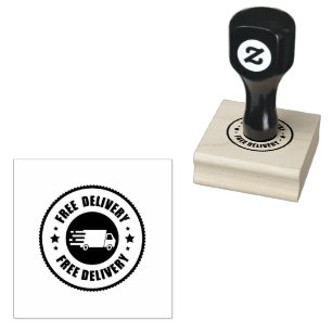 KOSTENLOSER VERSAND Text Holzgriff Jet Black Tinte Gummistempel