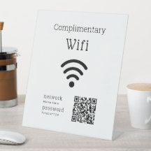 Kostenloser Wifi-Code Schwarz & Weiß Benutzerdefin