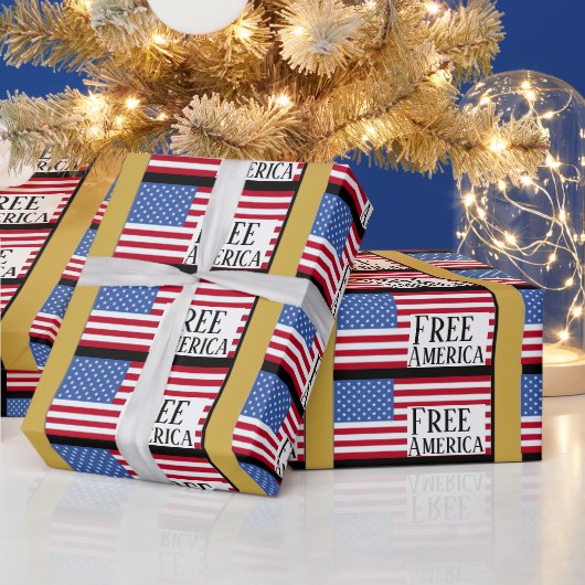 Kostenloses Amerika-Geschenkpapier Geschenkpapier (Feiertage)