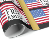 Kostenloses Amerika-Geschenkpapier Geschenkpapier (Rolleneckpunkt)