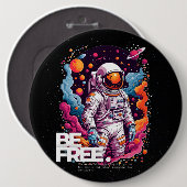 KOSTENLOSES Astronautendesign Button (Vorne & Hinten)