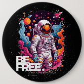KOSTENLOSES Astronautendesign Button (Vorderseite)