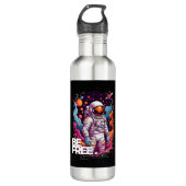KOSTENLOSES Astronautendesign Edelstahlflasche (Vorderseite)