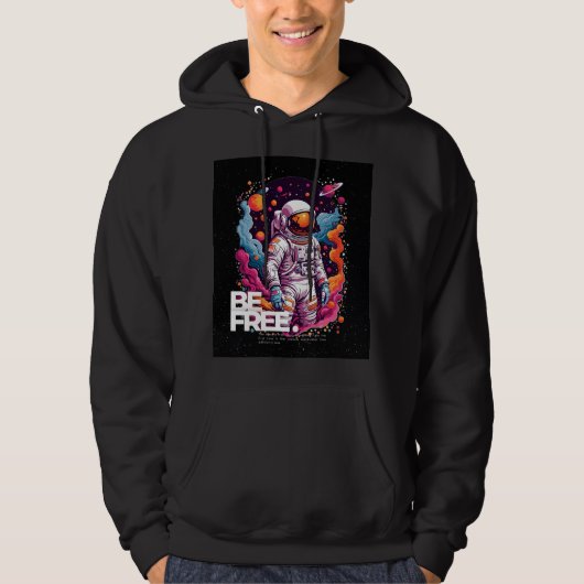 KOSTENLOSES Astronautendesign Hoodie (Vorderseite)