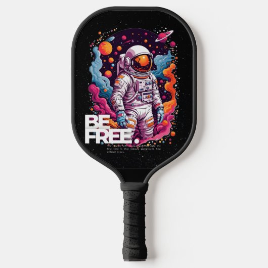 KOSTENLOSES Astronautendesign Pickleball Schläger (Vorderseite)
