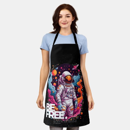 KOSTENLOSES Astronautendesign Schürze (Getragen)