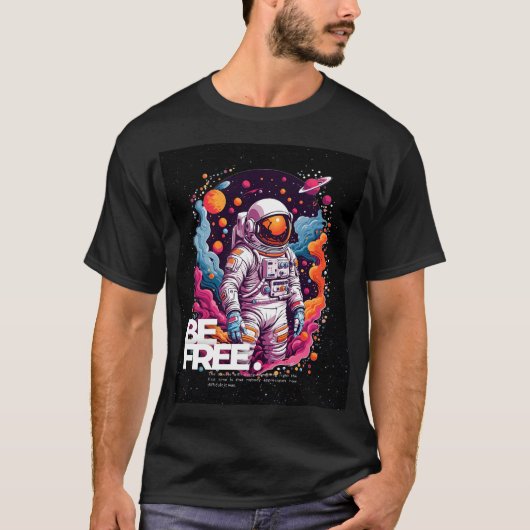 KOSTENLOSES Astronautendesign T-Shirt (Vorderseite)