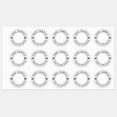 Kostenloses Beispiel für Shopping Vielen Dank Etiketten (Blatt)