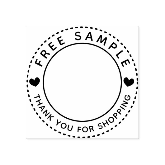 Kostenloses Beispiel für Shopping Vielen Dank Gummistempel (Prägung)