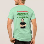 Kostenloses bis gutes Zuhause-Tri-Blend-Shirt Tri-Blend Shirt (Rückseite)