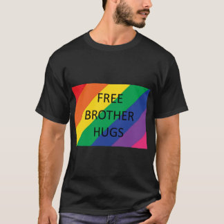 Kostenloses Bruder-Umarmung-T-Shirt T-Shirt