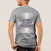Kostenloses Comic Book Day Grau T - Shirt (Rückseite)