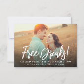 Kostenloses Drinks Foto Ankündigung Datum freihalt (Vorderseite)