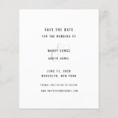 Kostenloses Essen Save the Date (Rückseite)