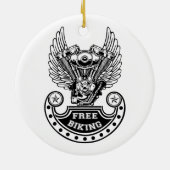 Kostenloses Fahrrad Keramik Ornament (Hinten)