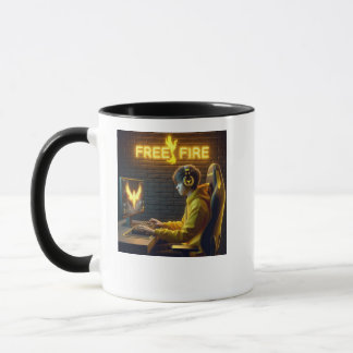 KOSTENLOSES FEUER Gamer-Tasse - Free Fire V Logo K Tasse