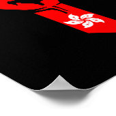 Kostenloses Hongkong - Aufenthaltstitel mit Hongko Poster (Ecke)