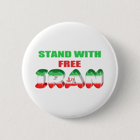 Kostenloses Iran-Design Button (Vorderseite)