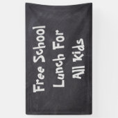 Kostenloses Schulessen für alle Kinder Banner (Vertikal)