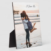 Kostenloses Stehendes Easel-Zeichen mit Ihrem Foto Fotoplatte (Seite)