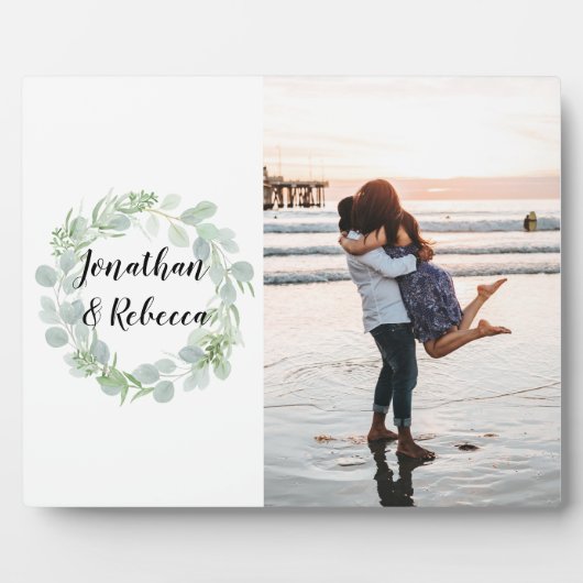 Kostenloses Stehendes Easel-Zeichen mit Ihrem Foto Fotoplatte (Vorderseite)