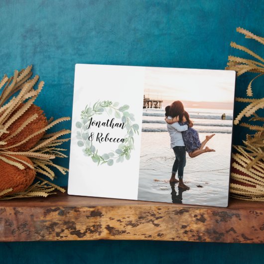 Kostenloses Stehendes Easel-Zeichen mit Ihrem Foto Fotoplatte (Seite)