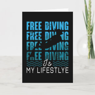 Kostenloses Tauchen ist mein Lifestyle Apnoe Dive  Karte