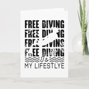 Kostenloses Tauchen ist mein Lifestyle Apnoe Freed Karte