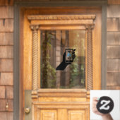 Kostenloses W-LAN Kaffee Donut Shop Handy Fensteraufkleber (Haustür)