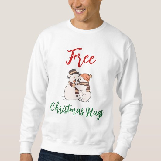 Kostenloses Weihnachtsgeschenk Sweatshirt (Vorderseite)
