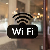 Kostenloses WIFI Coffee Shop Restaurant Bar Busine Fensteraufkleber