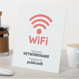 Kostenloses WiFi Pedestal-Zeichen Sockelschild
