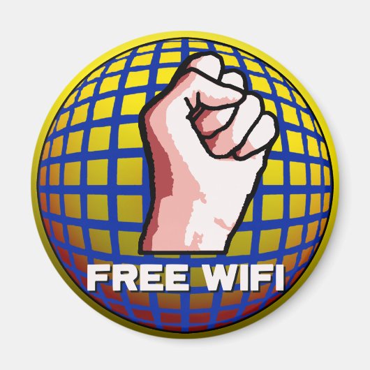 Kostenloses WLAN Magnet (Vorne)