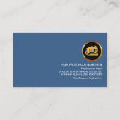 Kostenrechnung für das Blue Geometric Layer Gold G Visitenkarte (Rückseite)