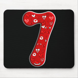 Kostenüm-Duo 67 Meme Six Seven Nummer 7 Vale Mousepad