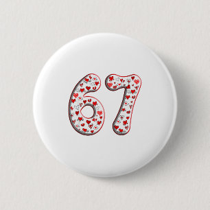 Kostenume für Paare Duo 67 Meme Six Seven Valentin Button