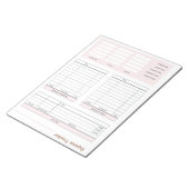 Kostenverfolger Notizblock (angewinkelt)