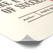 Kostenvoranschlag der klassischen Bibliothek von P Poster (Ecke)