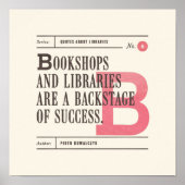 Kostenvoranschlag der klassischen Bibliothek von P Poster (Vorne)