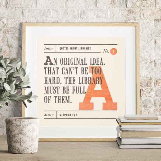 Kostenvoranschlag der klassischen Bibliothek von S Poster