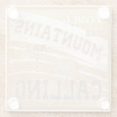 Kostenvoranschlag | Die Berge rufen Glasuntersetzer (Rückseite)