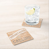 Kostenvoranschlag | Die Berge rufen Rechteckiger Pappuntersetzer (Vor Ort)