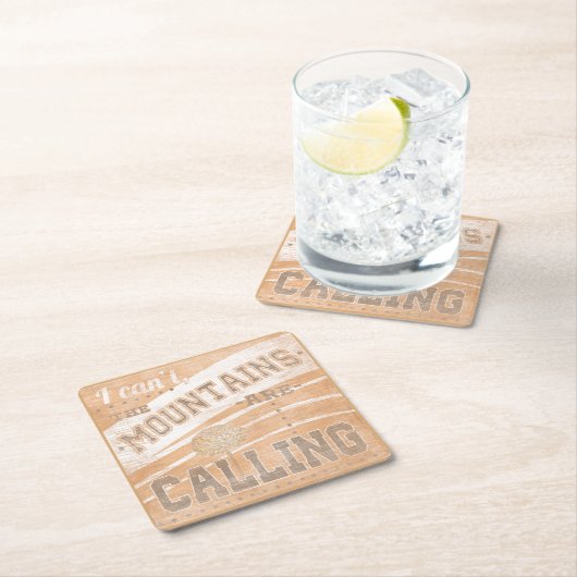 Kostenvoranschlag | Die Berge rufen Rechteckiger Pappuntersetzer (Vor Ort)