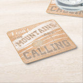 Kostenvoranschlag | Die Berge rufen Rechteckiger Pappuntersetzer (angewinkelt)